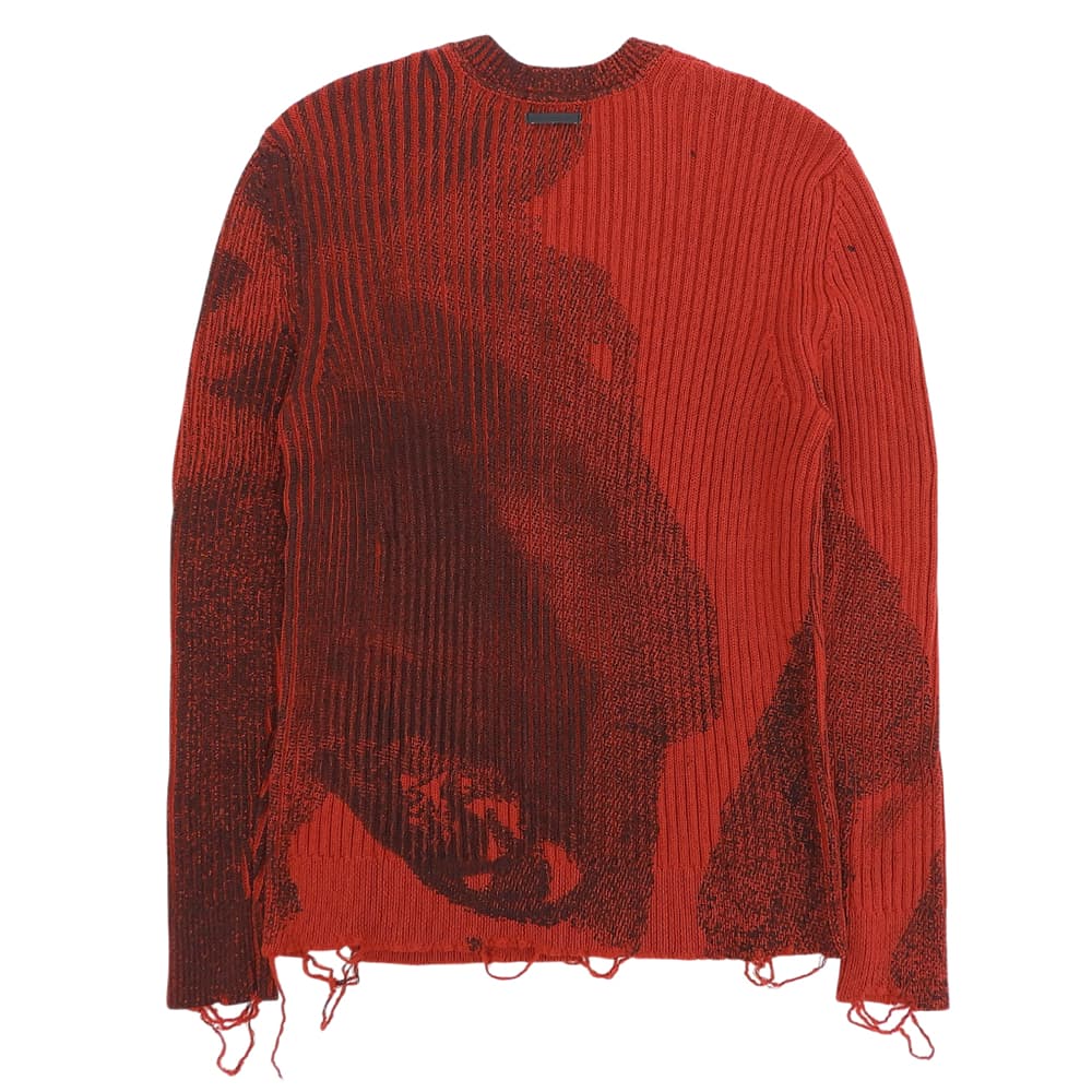 DIESEL BlackGold K-GANDERT Knit Red/Black Size XXL