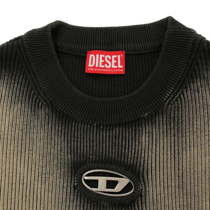 DIESEL K-DARIN Oval D Ribbed Beige/Gray Size XL
