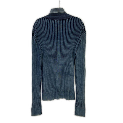 DIESEL Blue K-ELASA Turtleneck Ribbed Size XL