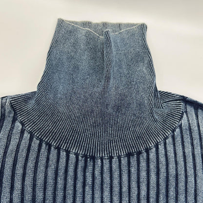DIESEL Blue K-ELASA Turtleneck Ribbed Size XL