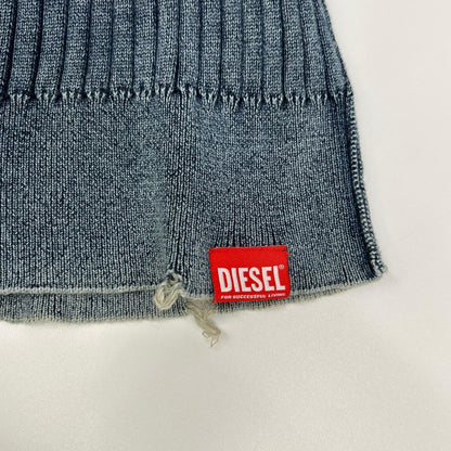 DIESEL Blue K-ELASA Turtleneck Ribbed Size XL