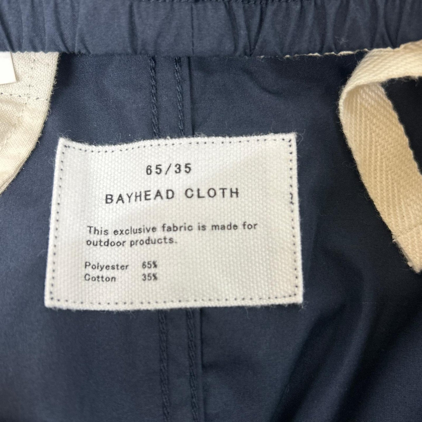 nanamica Navy Cotton Blend Cargo Deck Pants Size 34
