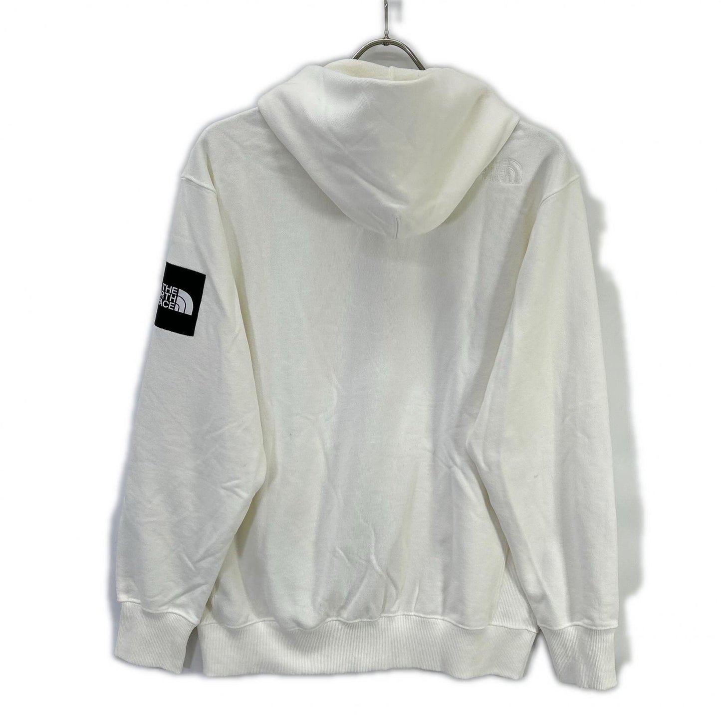 THE NORTH FACE Square Logo Full Zip Hoodie White Size M