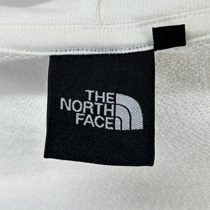 THE NORTH FACE Square Logo Full Zip Hoodie White Size M
