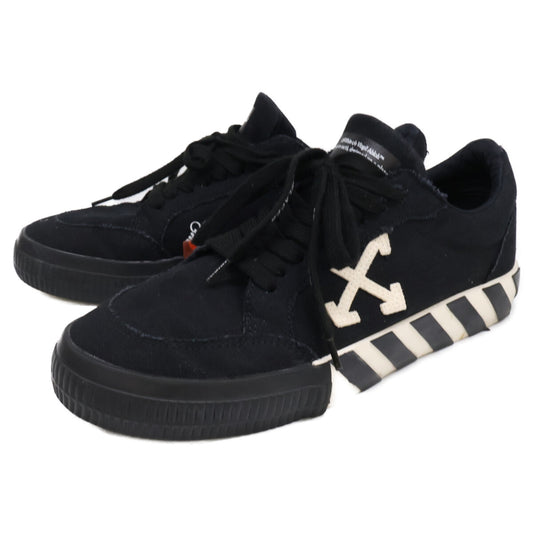 OFF-WHITE Low Vulcanized Canvas Sneakers Black Size EU 41