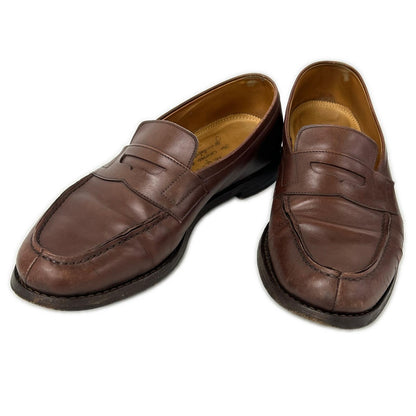 JALAN SRIWIJAYA Leather Coin Loafers Brown Size EU 41
