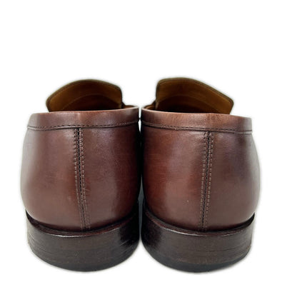JALAN SRIWIJAYA Leather Coin Loafers Brown Size EU 41