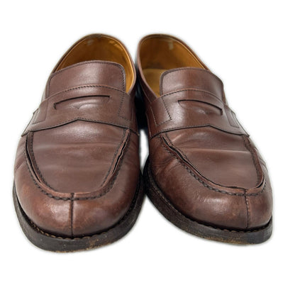 JALAN SRIWIJAYA Leather Coin Loafers Brown Size EU 41