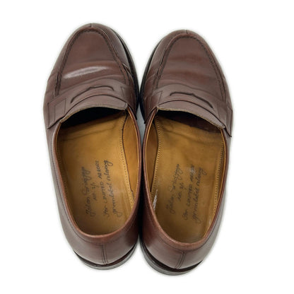 JALAN SRIWIJAYA Leather Coin Loafers Brown Size EU 41