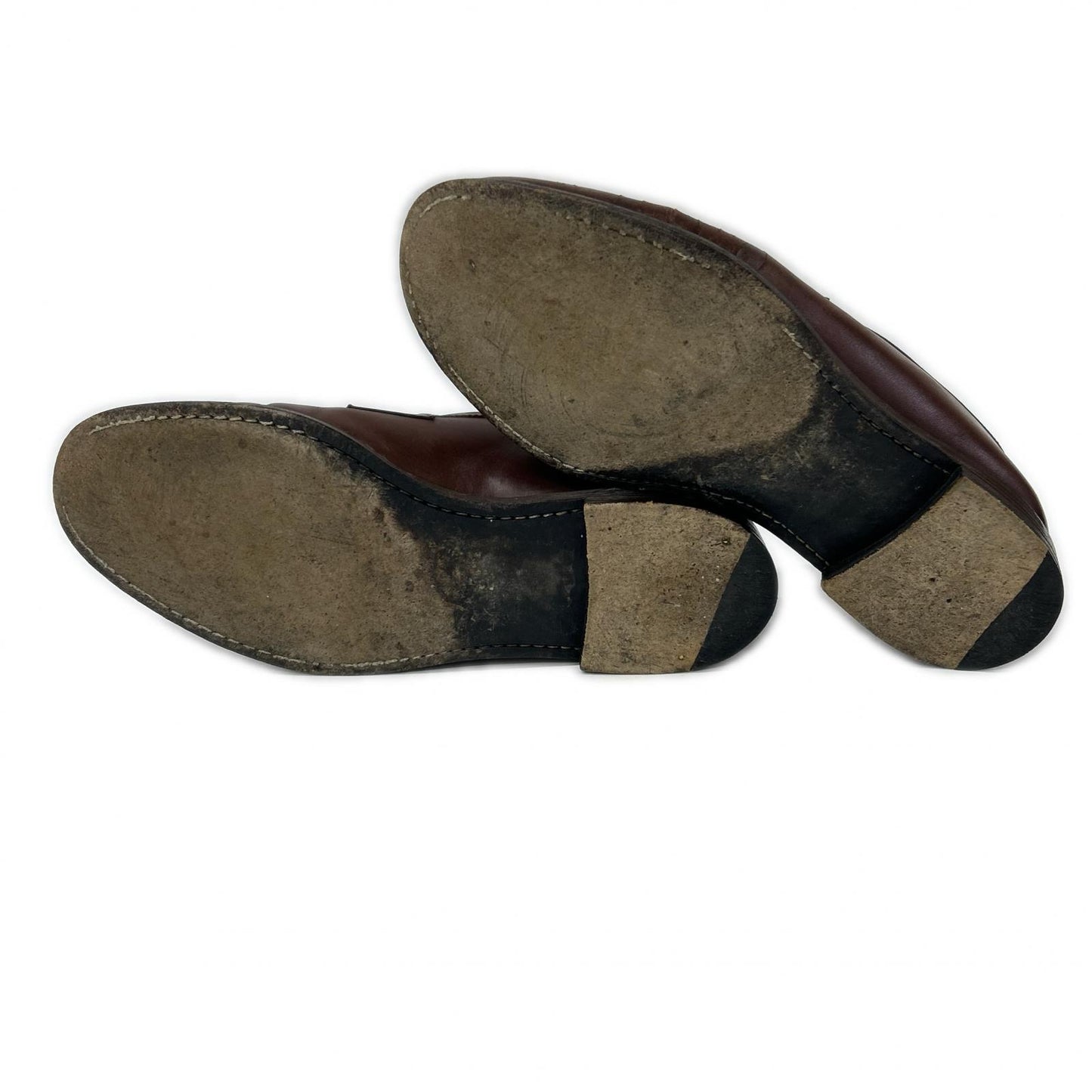 JALAN SRIWIJAYA Leather Coin Loafers Brown Size EU 41