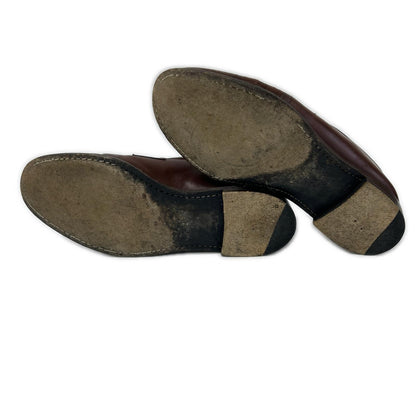 JALAN SRIWIJAYA Leather Coin Loafers Brown Size EU 41