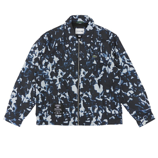 Lacoste All-Over Technical Zip Jacket Blue/Black Size M
