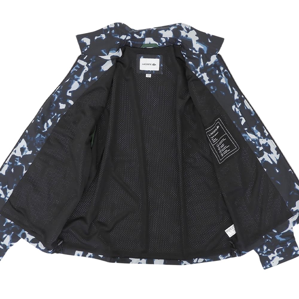 Lacoste All-Over Technical Zip Jacket Blue/Black Size M
