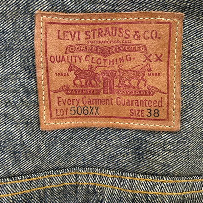 LEVI'S 506XX 1936 Type I Denim Jacket Indigo Size 38