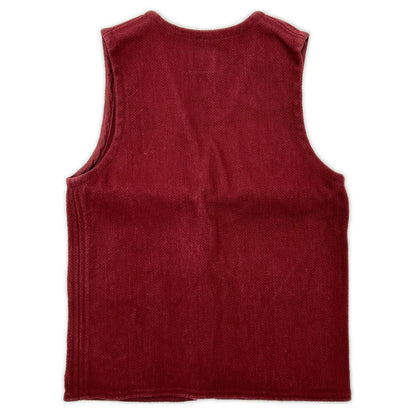 COOTIE Concho Button Baja Vest Red Cotton Size S