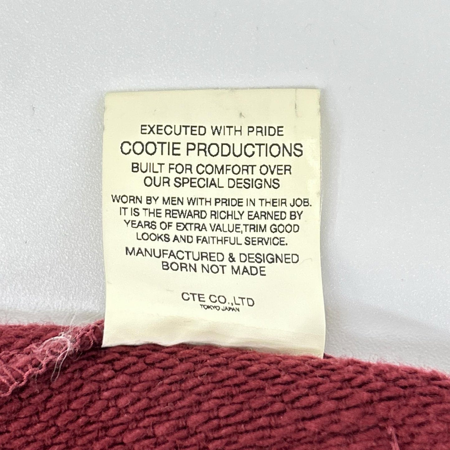 COOTIE Concho Button Baja Vest Red Cotton Size S