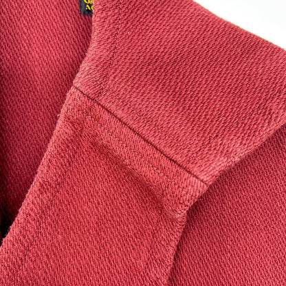 COOTIE Concho Button Baja Vest Red Cotton Size S