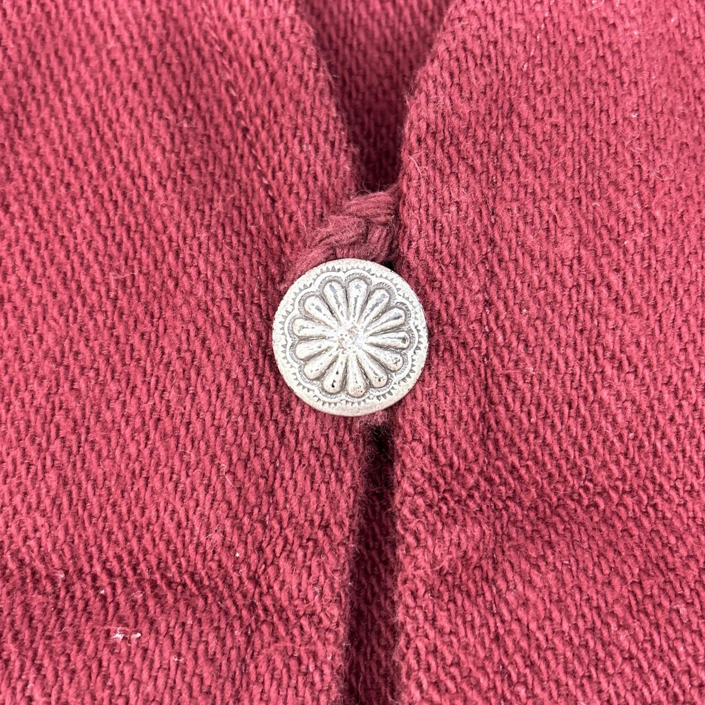 COOTIE Concho Button Baja Vest Red Cotton Size S