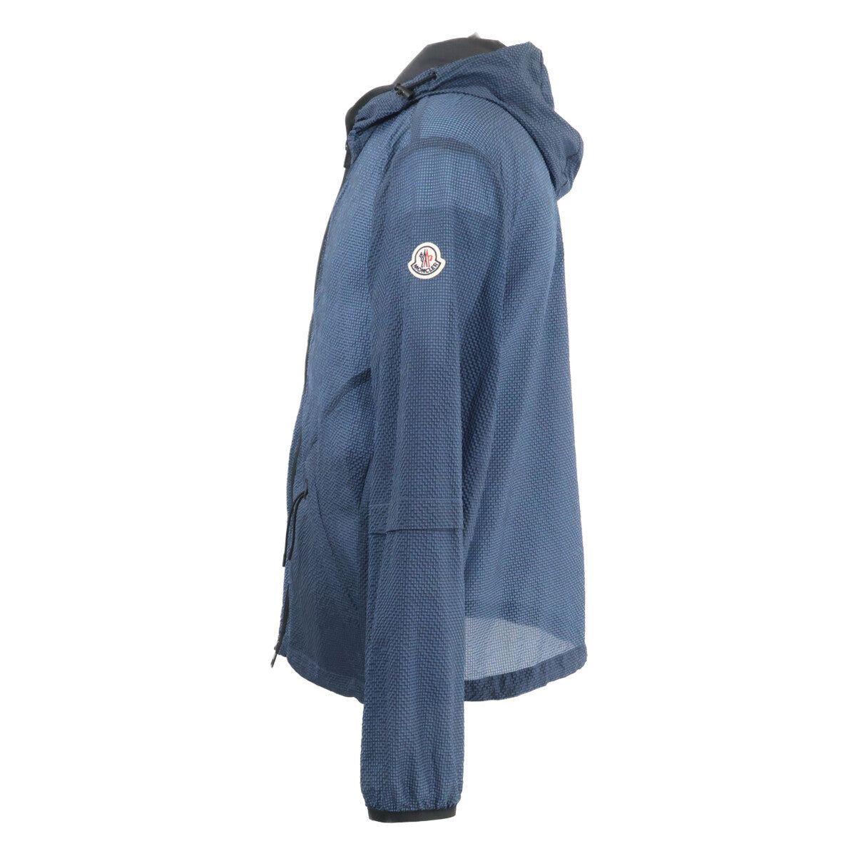 MONCLER SIDUS Nylon Hooded Jacket Navy Size 0
