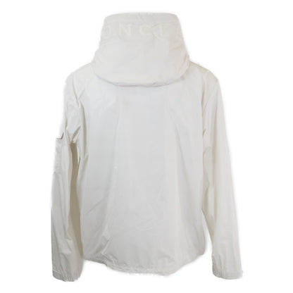 MONCLER Sassiere Hooded Zip-Up Nylon Jacket White Size 1