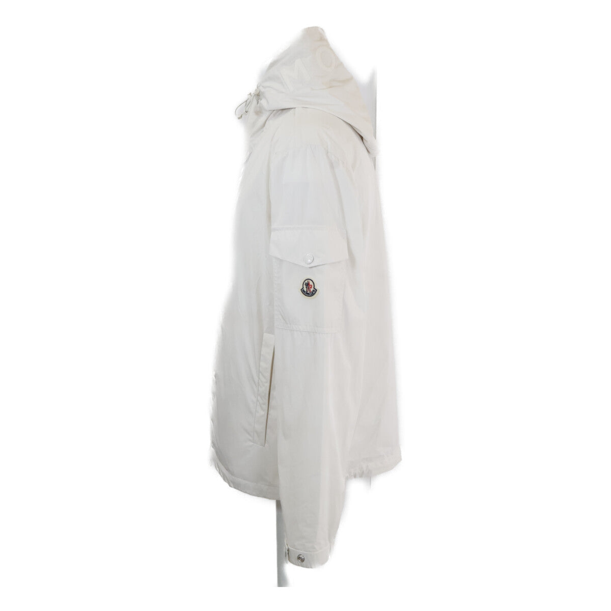 MONCLER Sassiere Hooded Zip-Up Nylon Jacket White Size 1