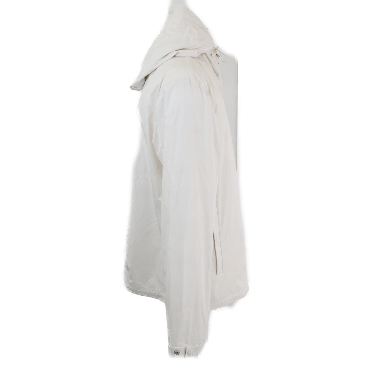 MONCLER Sassiere Hooded Zip-Up Nylon Jacket White Size 1