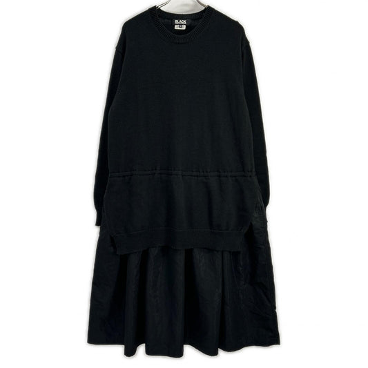 BLACKCOMMEdesGARCONS 21AW Paneled Knit Dress Black Size M