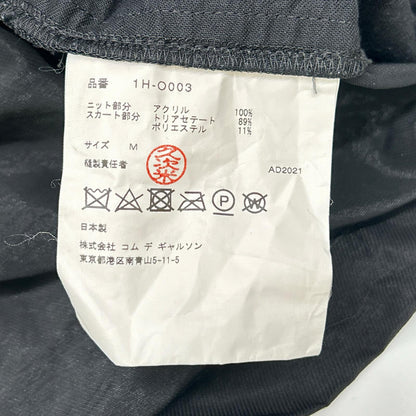BLACKCOMMEdesGARCONS 21AW Paneled Knit Dress Black Size M