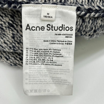 ACNE STUDIOS Cashmere Knit Cardigan Navy Wool Size M