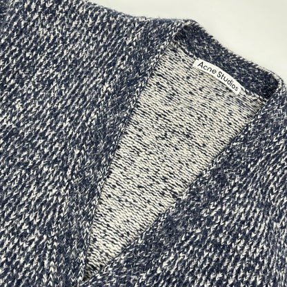 ACNE STUDIOS Cashmere Knit Cardigan Navy Wool Size M