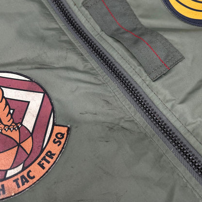 AVIREX Top Gun MA-1 Flight Jacket Green Size XL