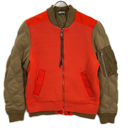 DIESEL K-OHIO Knit Panel Flight Jacket Multi Size S