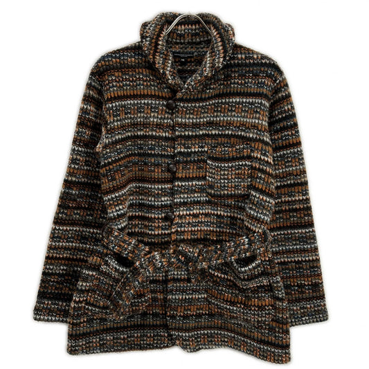 Engineered Garments Elbow Patch Belted Cardigan Brown Size M