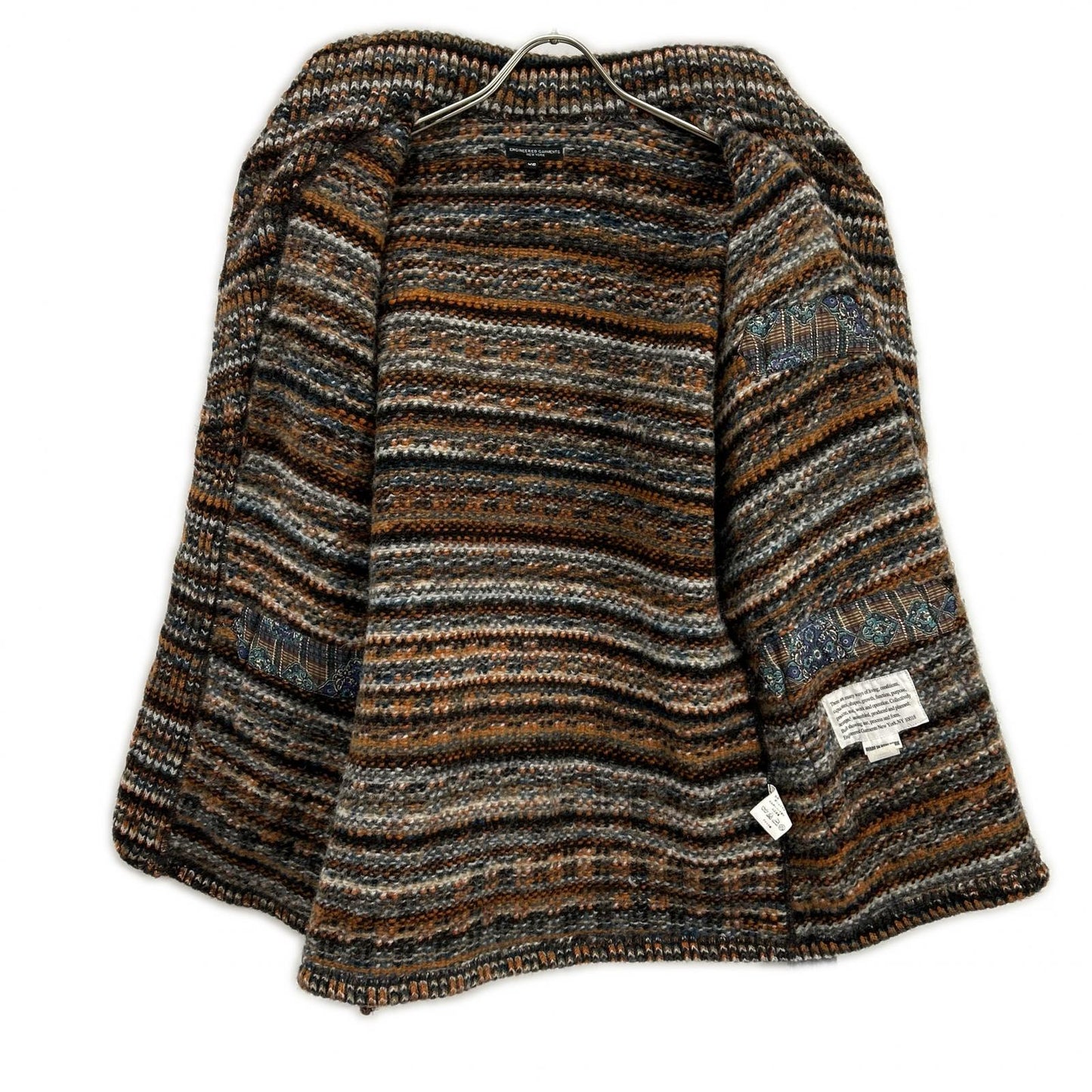 Engineered Garments Elbow Patch Belted Cardigan Brown Size M