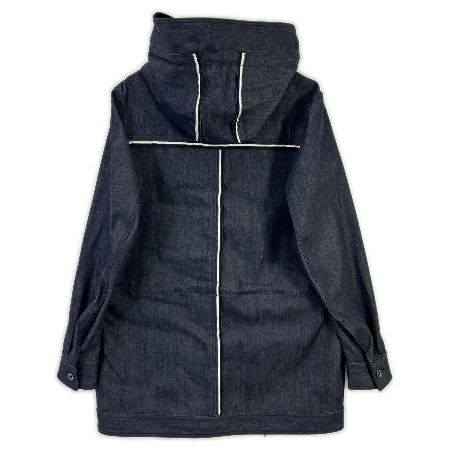 DIESEL BlackGold JOPPERY Black Denim Hoodie Coat Size 46