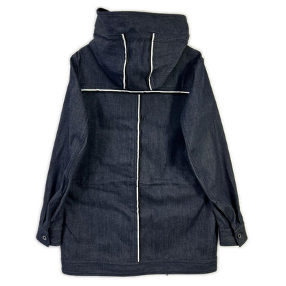 DIESEL BlackGold JOPPERY Black Denim Hoodie Coat Size 46