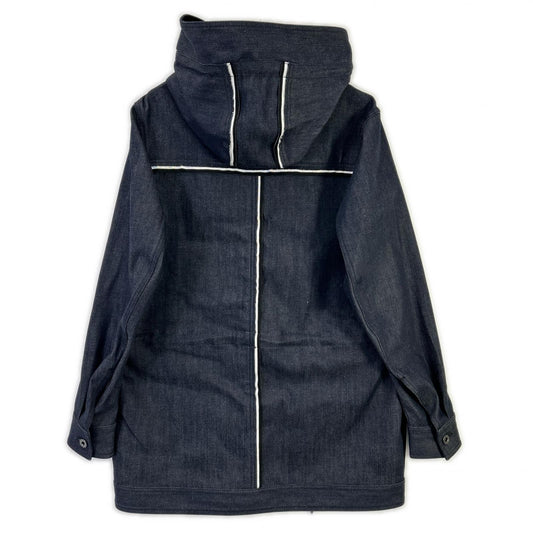 DIESEL BlackGold JOPPERY Black Denim Hoodie Coat Size 46