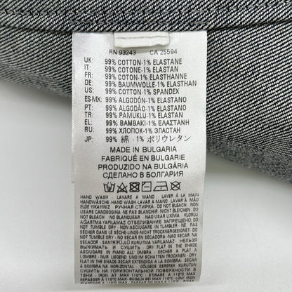 DIESEL BlackGold JOPPERY Black Denim Hoodie Coat Size 46