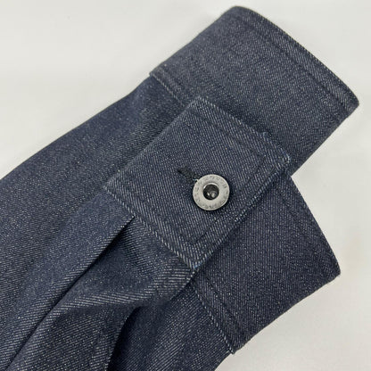DIESEL BlackGold JOPPERY Black Denim Hoodie Coat Size 46