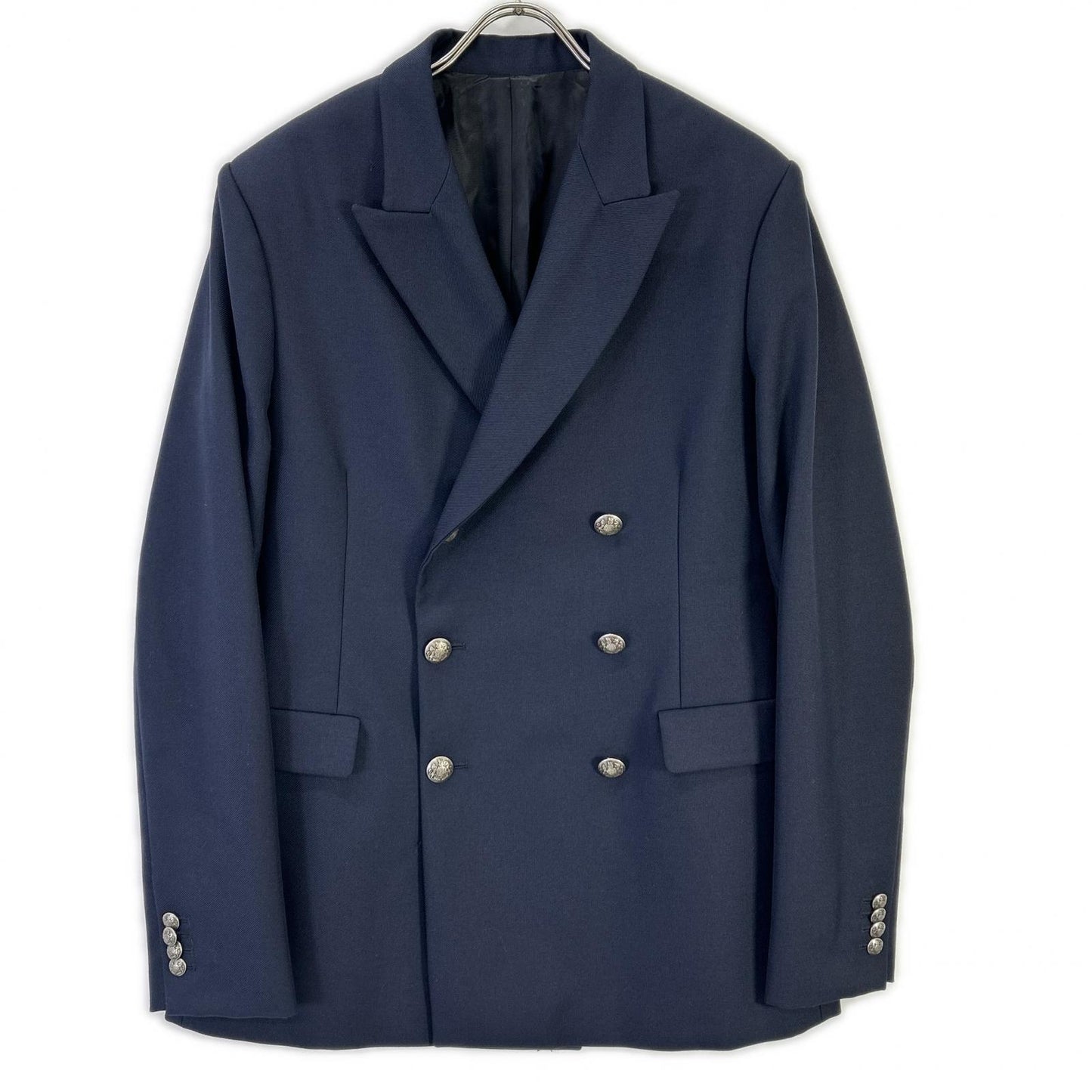 DIESEL BlackGold JAPPER Double-Breasted Jacket Blue Size 48