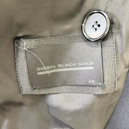 DIESEL BlackGold JAPPER Double-Breasted Jacket Blue Size 48