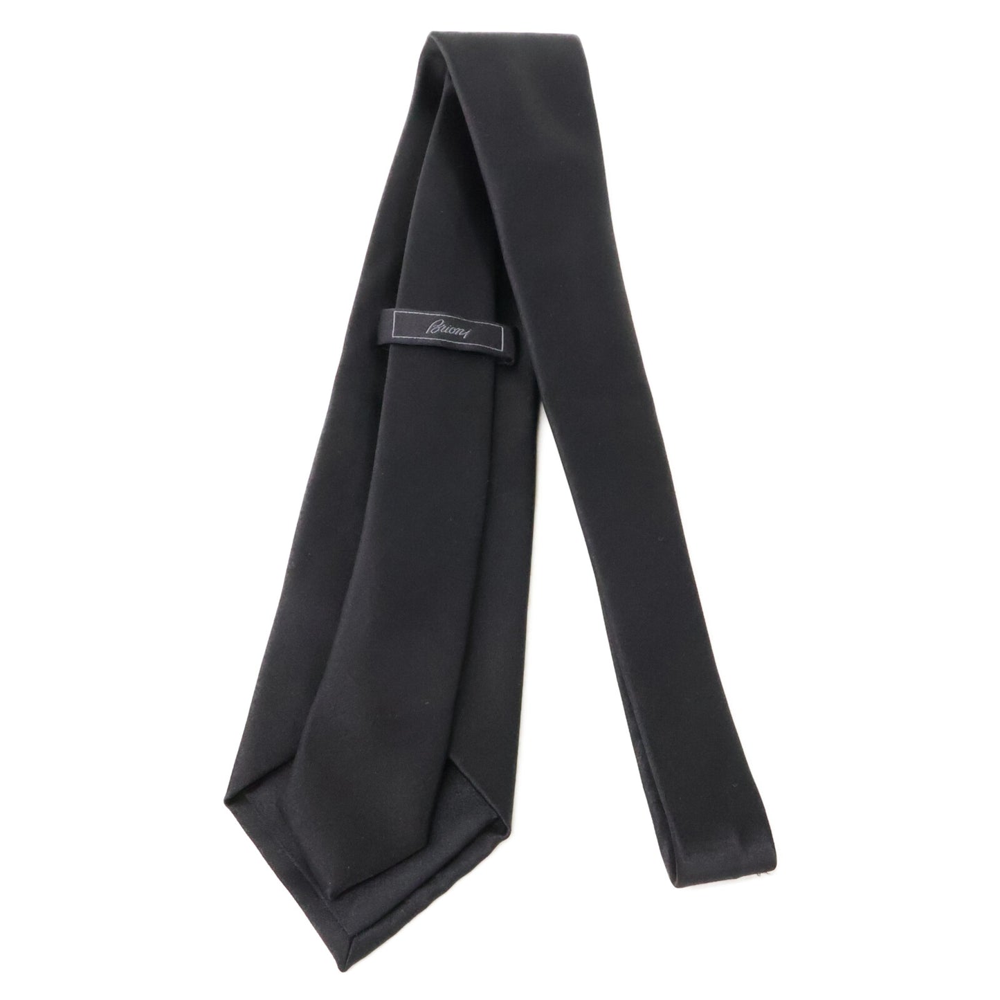 Brioni Black Silk Tie Size ONE SIZE