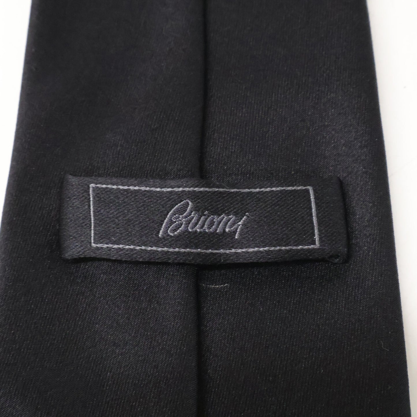 Brioni Black Silk Tie Size ONE SIZE