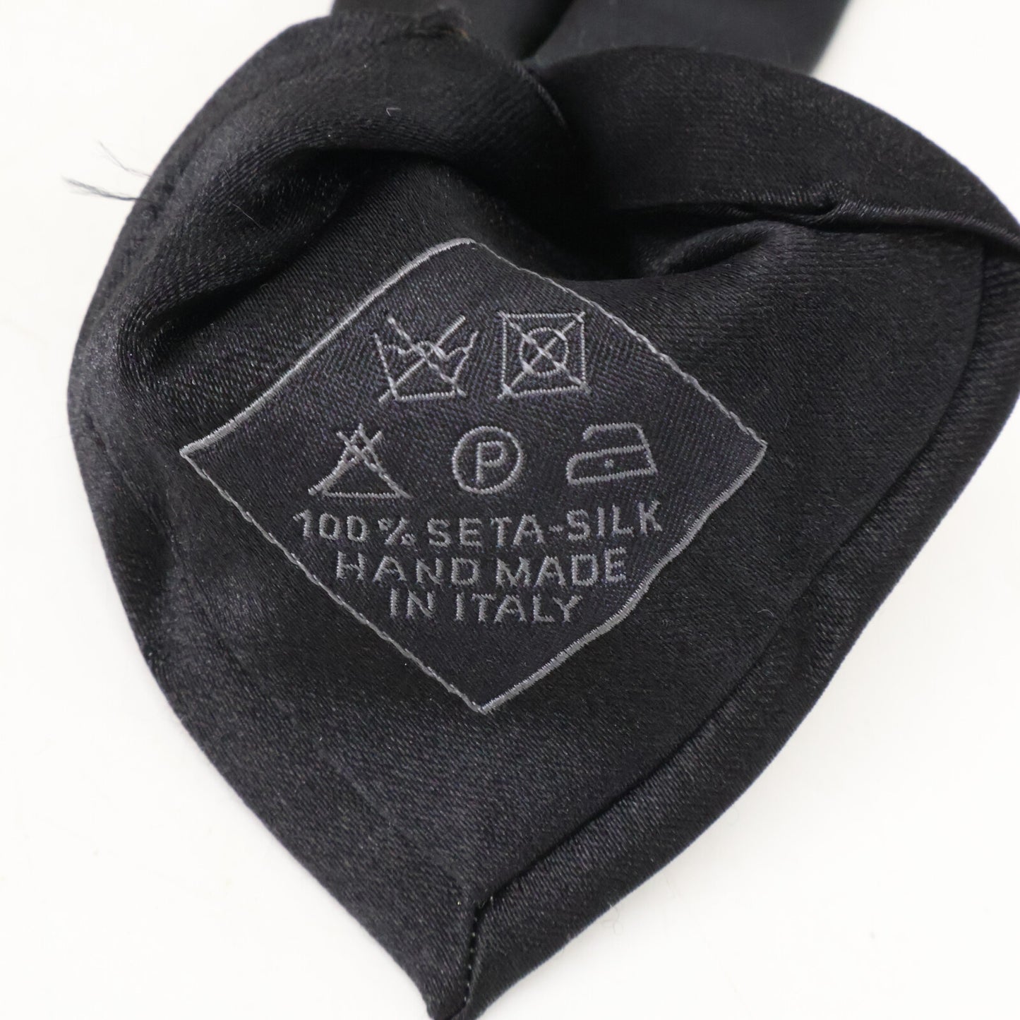 Brioni Black Silk Tie Size ONE SIZE