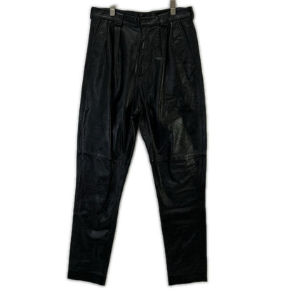 GIVENCHY Lamb Leather Pants Black Size 48