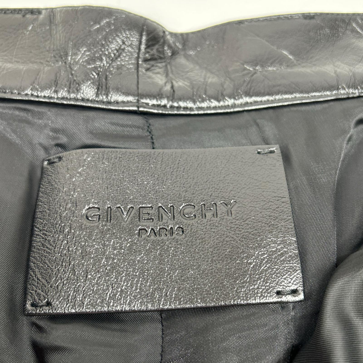 GIVENCHY Lamb Leather Pants Black Size 48