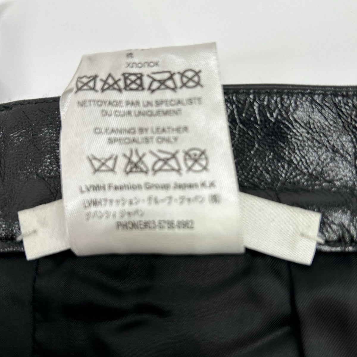 GIVENCHY Lamb Leather Pants Black Size 48