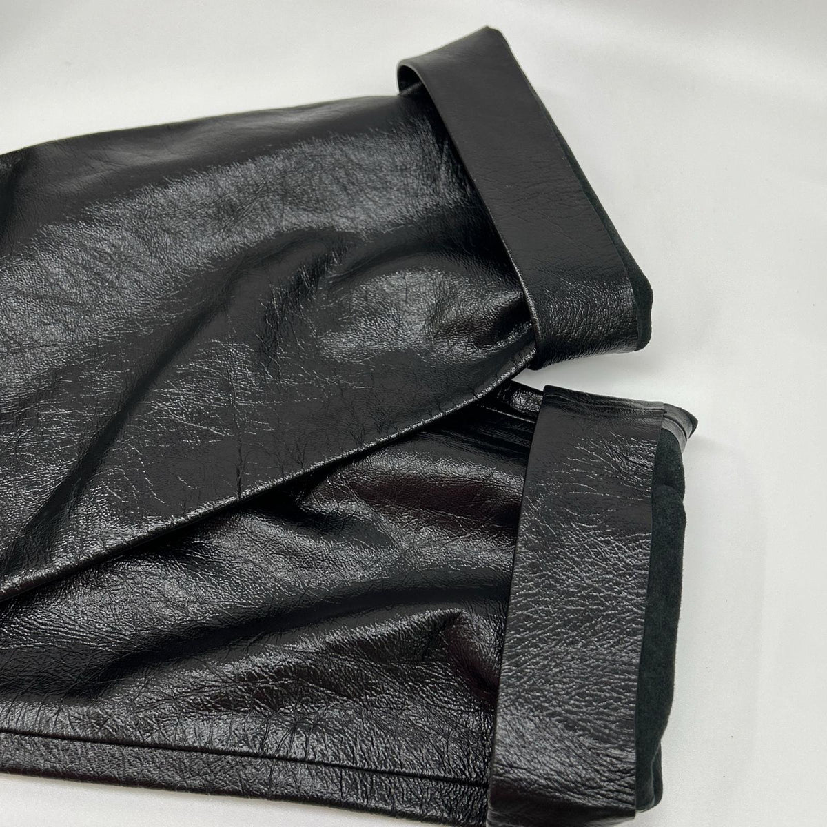 GIVENCHY Lamb Leather Pants Black Size 48