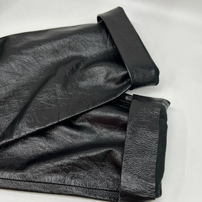 GIVENCHY Lamb Leather Pants Black Size 48