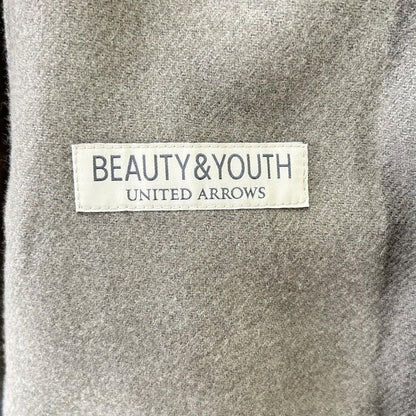B&Y U-ARROWS Khaki Melton Balmacaan Coat Size S